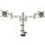 DAC MP200 MONITOR ARM DOUBLE ADJUSTABLE ARTICULATING SILVER