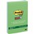POSTIT 6603SST RECYCLED SUPER STICKY LINED NOTES 101 X 152MM BORA BORA PACK 3