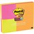 POSTIT 46339SSAU SUPER STICKY NOTES VALUE PACK RIO COLLECTION ASSORTED
