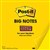 POSTIT BN11Y SUPER STICKY BIG NOTE 279 X 279MM YELLOW 30 SHEETS