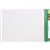AVERY 42434 LATERAL FILE WITH LIGHT GREEN TAB MYLAR FOOLSCAP WHITE BOX 100