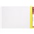 AVERY 42440 LATERAL FILE WITH YELLOW TAB MYLAR FOOLSCAP WHITE BOX 100