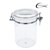 CONNOISSEUR STORAGE CANISTER ACRYLIC ROUND 18 LITRE CLEAR