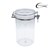CONNOISSEUR STORAGE CANISTER ACRYLIC ROUND 22 LITRE CLEAR