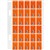 AVERY 44203 LATERAL FILE LABEL TOP TAB YEAR CODE 3 20 X 30MM DARK ORANGE PACK 150