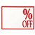QUIKSTIK SIGN  OFF A4 REDWHITE PACK 10