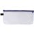 AVERY PENCIL CASE WITH ZIP HANDY POUCH PENCIL CASE CLEAR AND BLUE