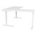 CONSET 50143 ELECTRIC HEIGHT ADJUSTABLE LSHAPED DESK 1800 X 800MM  1800 X 600MM WHITEWHITE