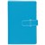 DEBDEN ACCENT PU COMPENDIUM WITH A4 NOTEPAD LIGHT BLUE