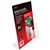 DEFLECTO SIGN HOLDER SLANTED PORTRAIT WITH TOP DL BROCHURE POCKET A4 CLEAR