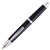 PILOT CAPLESS FOUNTAIN PEN RETRACTABLE MEDIUM NIB BLACK AND SILVER BARREL