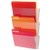 DEFLECTO WALL POCKET UNBREAKABLE LANDSCAPE A4 CLEAR PACK 3
