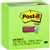 POSTIT 6545SSLE SUPER STICKY NOTES 76 X 76MM LIME PACK 5