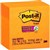 POSTIT 6545SSNO SUPER STICKY NOTES 76 X 76MM NEON ORANGE PACK 5