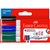 FABERCASTELL WHITEBOARD MARKERS BULLET 2MM ASSORTED WALLET 4