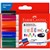 FABERCASTELL WHITEBOARD MARKERS BULLET 2MM ASSORTED WALLET 6