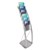 DEFLECTO CONTEMPORARY LITERATURE FLOOR STAND 6TIER A4 SILVER