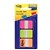 POSTIT 686PGOT DURABLE FILING TABS SOLID 38MM PINKGREENORANGE PACK 36