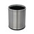 COMPASS GARBAGE BIN WITH LINER ROUND 10 LITRE SILVER