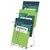 DEFLECTO CHROME SERIES MULTIPOCKET BROCHURE HOLDER 3POCKET 3TIER A4 SILVER