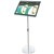 DEFLECTO FOYER STAND MAGNETIC A3 BLACKCHROME