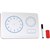 JPM WHITEBOARD CLOCK A4 WHITE