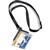 DURABLE DELUXE CARD HOLDER WITH LANYARD CHARCOAL
