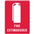 TRAFALGAR FIRE EXTINGUISHER SIGN 450 X 300MM