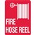 TRAFALGAR FIRE HOSE REEL SIGN 250 X 180MM