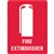 TRAFALGAR FIRE EXTINGUISHER SIGN 300 X 225MM