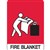 TRAFALGAR FIRE BLANKET SIGN 300 X 225MM