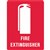 TRAFALGAR FIRE EXTINGUISHER SIGN 125 X 90MM PACK 5