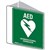 TRAFALGAR AUTOMATIC EXTERNAL DEFIBRILLATOR SIGN DOUBLE SIDED 225 X 225MM POLYPROPYLENE