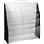 JPM PREMIUM BROCHURE HOLDER 8TIER A4 CLEARBLACK