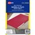AVERY 88312 MANILLA FOLDER WITH 24 LASER TITLE LABEL FOOLSCAP RED PACK 20