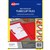 AVERY 88412 TUBECLIP FILE FOOLSCAP RED WITH BLACK PRINT PACK 5