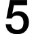 APLI SELF ADHESIVE NUMBER 5 BLACKWHITE