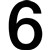 APLI SELF ADHESIVE NUMBER 6 BLACKWHITE