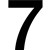 APLI SELF ADHESIVE NUMBER 7 BLACKWHITE