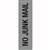 APLI SELF ADHESIVE SIGN NO JUNK MAIL 50 X 202MM GREYBLACK