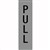 APLI SELF ADHESIVE SIGN PULL 50 X 202MM GREYBLACK