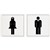 APLI SELF ADHESIVE SIGN MALEFEMALE 114MM BLACKWHITE PACK 2
