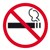 APLI SELF ADHESIVE SIGN NO SMOKING SELF 114MM BLACKRED
