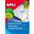APLI 2411 GENERAL USE LABELS SQUARE CORNERS 10UP 99 X 57MM A4 WHITE 100 SHEETS