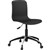 DAL ACTI CHAIR 5WAY SWIVEL ALUMINIUMBLACK BASE ON CASTORS BLACK POLYPROP SHELL