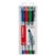STABILO UNIVERSAL OVERHEAD PROJECTOR PEN SOLUBLE MEDIUM 10MM ASSORTED WALLET 4