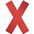 DURABLE FLOOR MARKING SIGN RED CROSS 430MM REDWHITE PACK 5