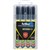 ARTLINE 70 PERMANENT MARKER BULLET 15MM BLACK HARD CASE PACK 4