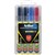 ARTLINE 70 PERMANENT MARKER BULLET 15MM ASSORTED HARD CASE PACK 4