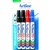 ARTLINE 90 PERMANENT MARKER CHISEL 25MM ASSORTED PACK 4 HANGSELL